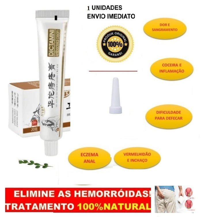 DICTAMNI-ElIMINE ÁS HEMORRÓIDAS COM ESSA POMADA 100%NATURAL