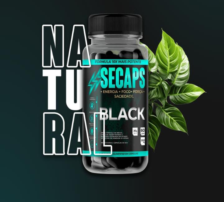 Secas Black Emagrecedor 3 Potes tratamento completo 180 Capsulas