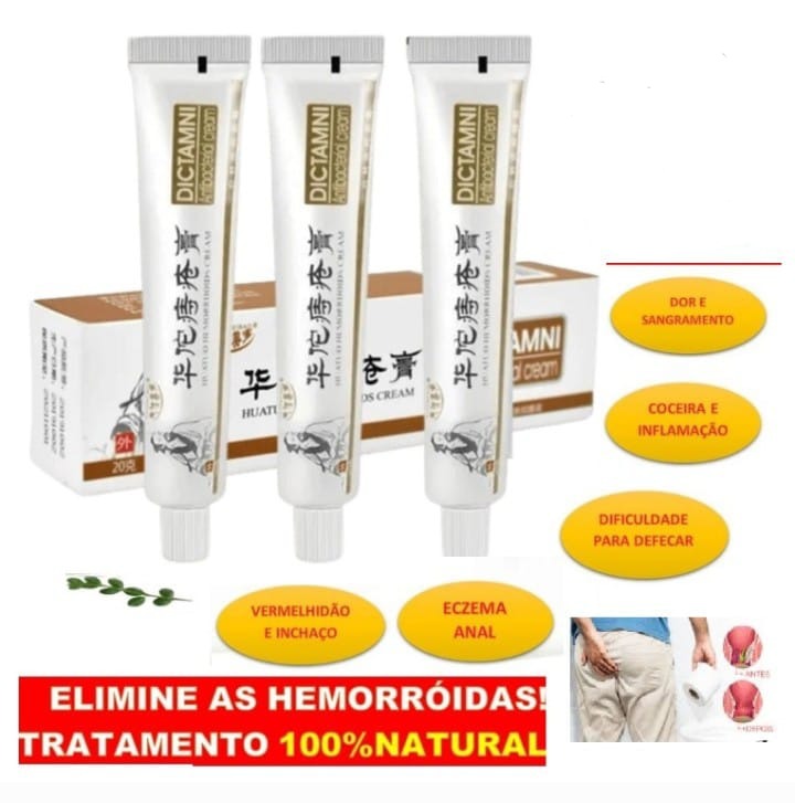 Compre 5 PAGUE MENOS  - DICTAMNI- Pomada 100% Natural Para o Tratamento das Hemorróidas