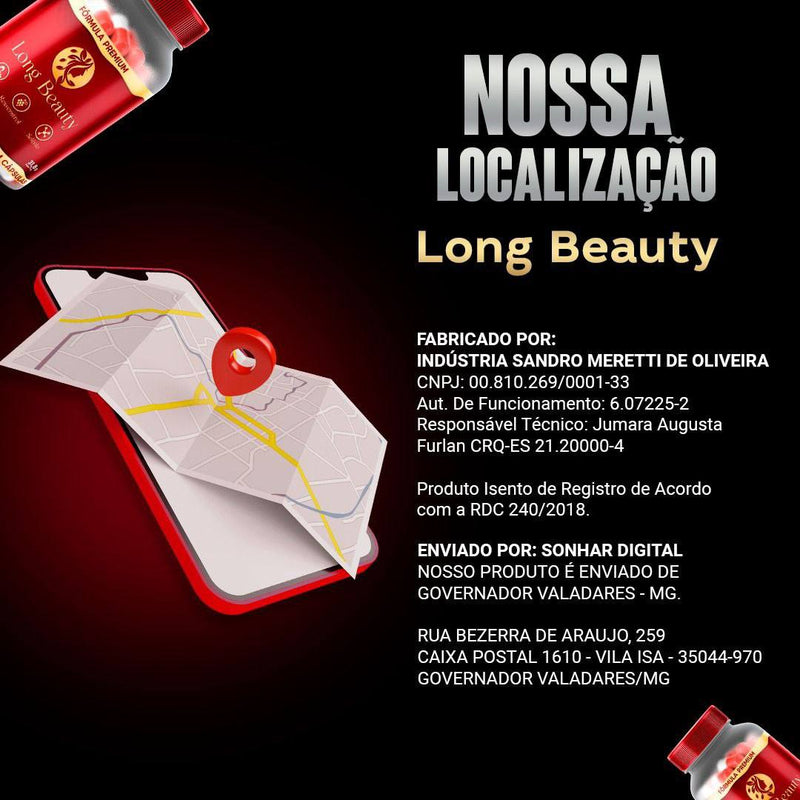 LOUNG BEAUTY - VITAMINA PARA CORPO , CABELO , PELE E UNHA - 3 POTES TRATAMENTO COMPLETO 180 CAPSULAS